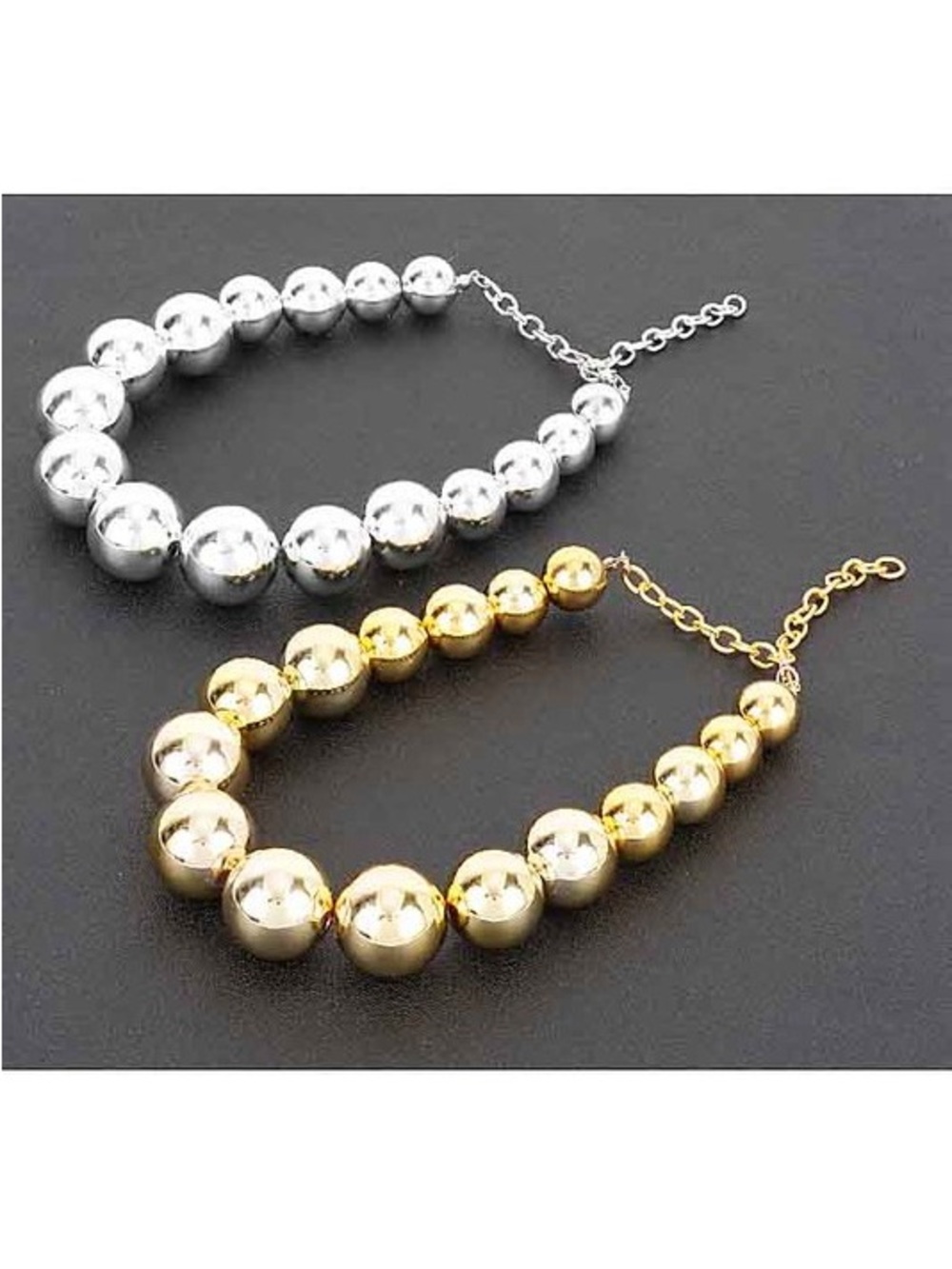 Multi Round Bead Necklace - Picture 4 of 9
